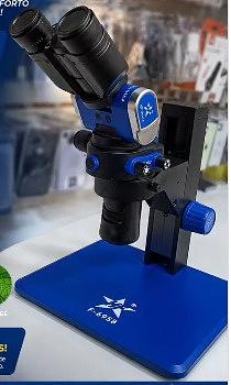 microscópio estereoscópico trinocular de bancada